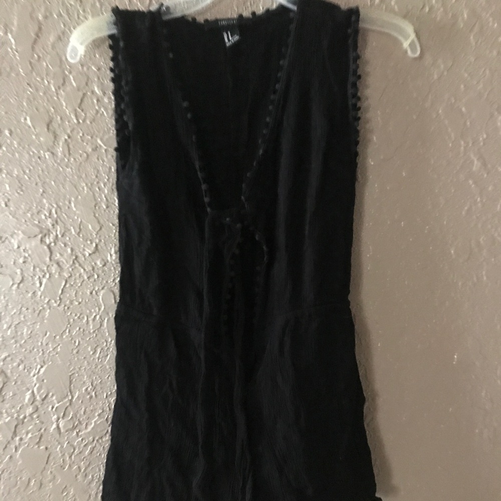 Tie front romper